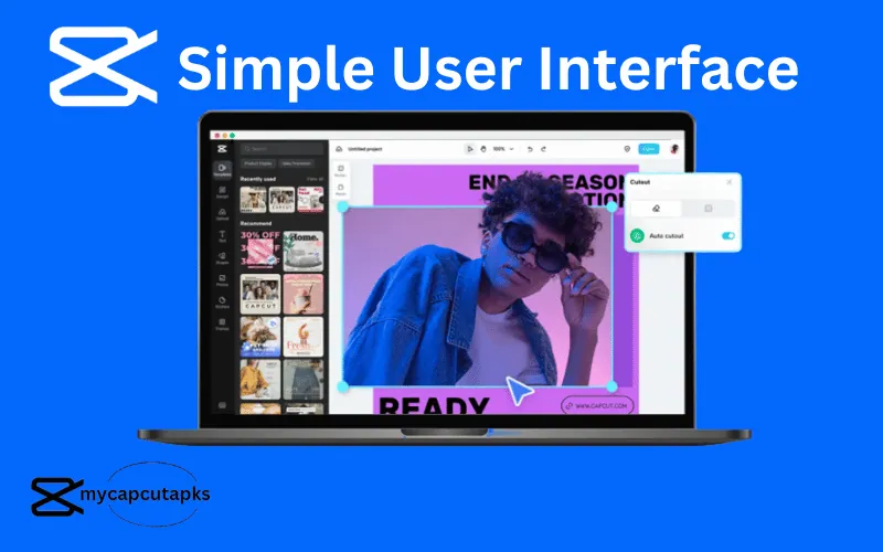 Simple User Interface of CapCut